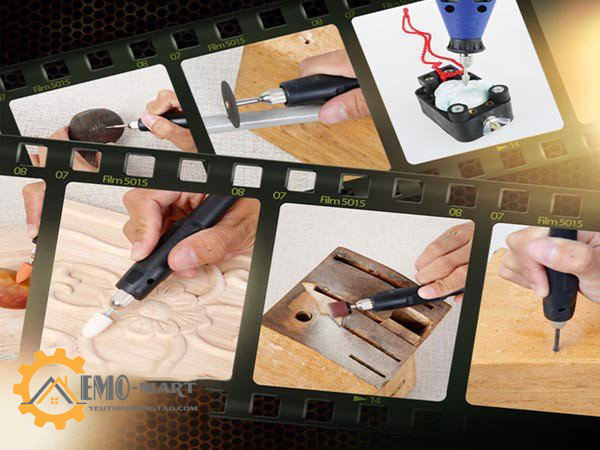 [FreeshipMAX] Bộ máy khoan mài mini đa năng v2