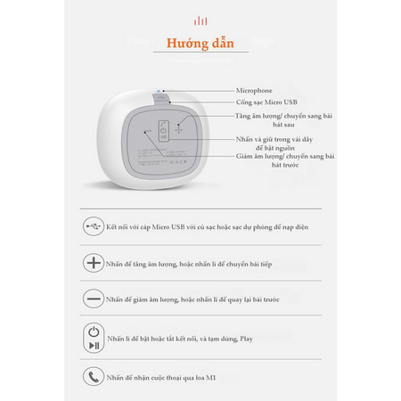 [Lấy mã miễn phí vận chuyển] Loa Bluetooth Yoobao Musiclink M1