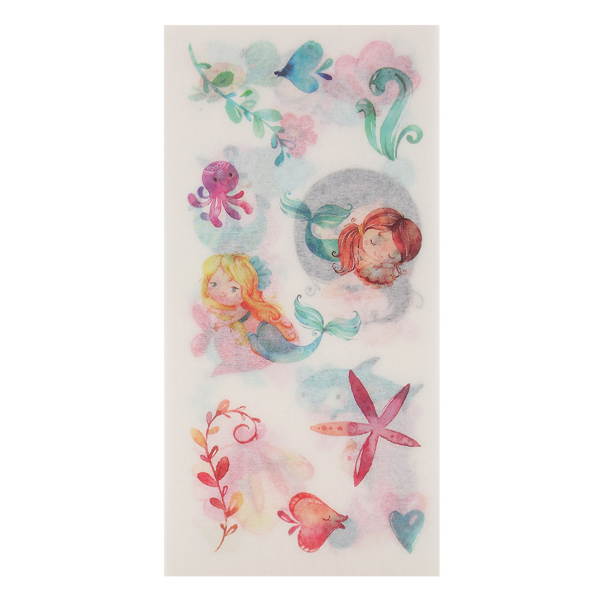 Bộ 6 tấm sticker dán trang trí - nàng tiên cá