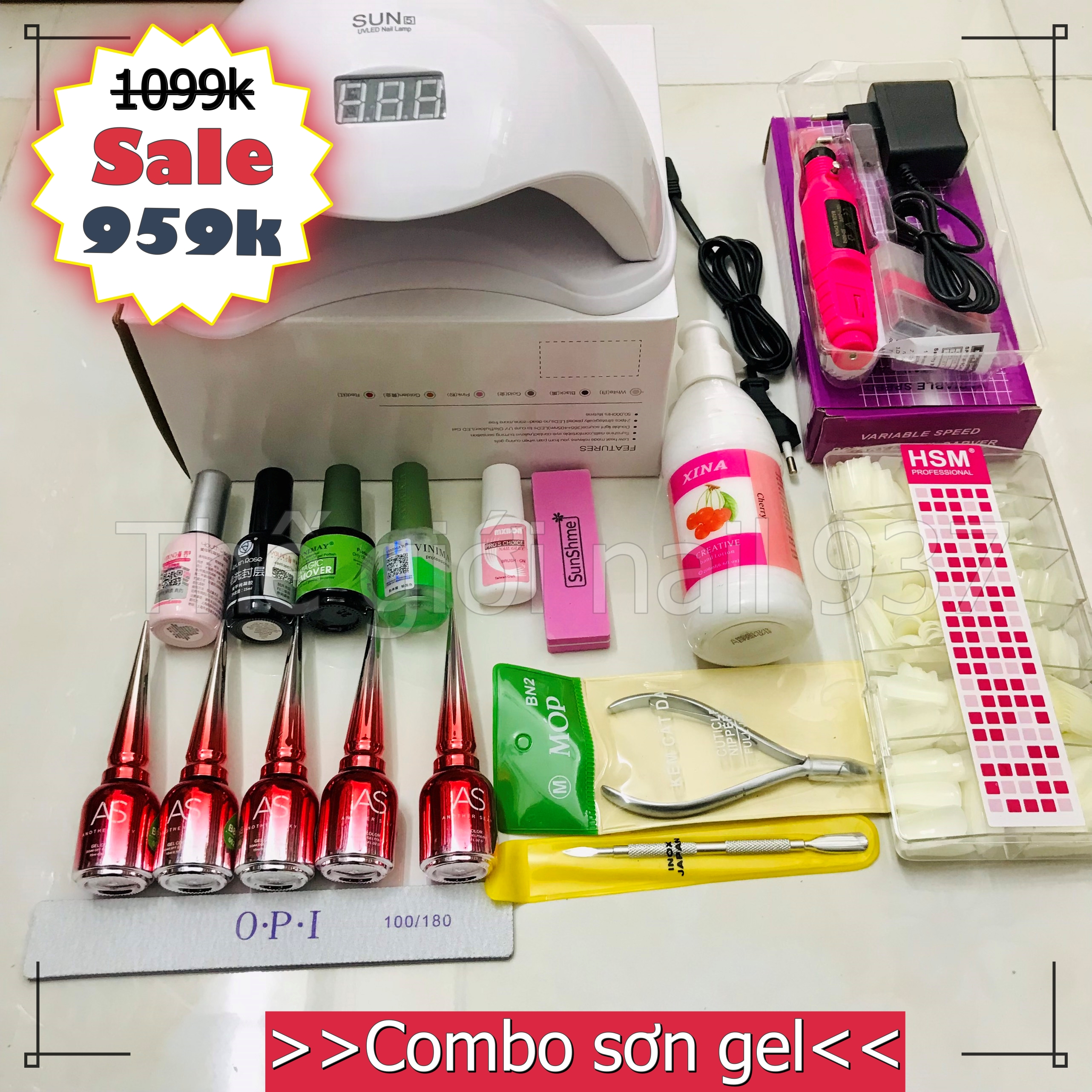 Combo đồ làm nail cơ bản 959k - (Combo làm sơn gel tại nhà) - TGN937 - Combo 13