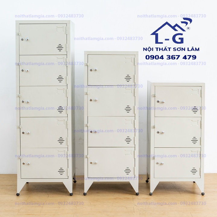 TỦ LOCKER 3 TẦNG SƠN TĨNH ĐIỆN CAO CẤP