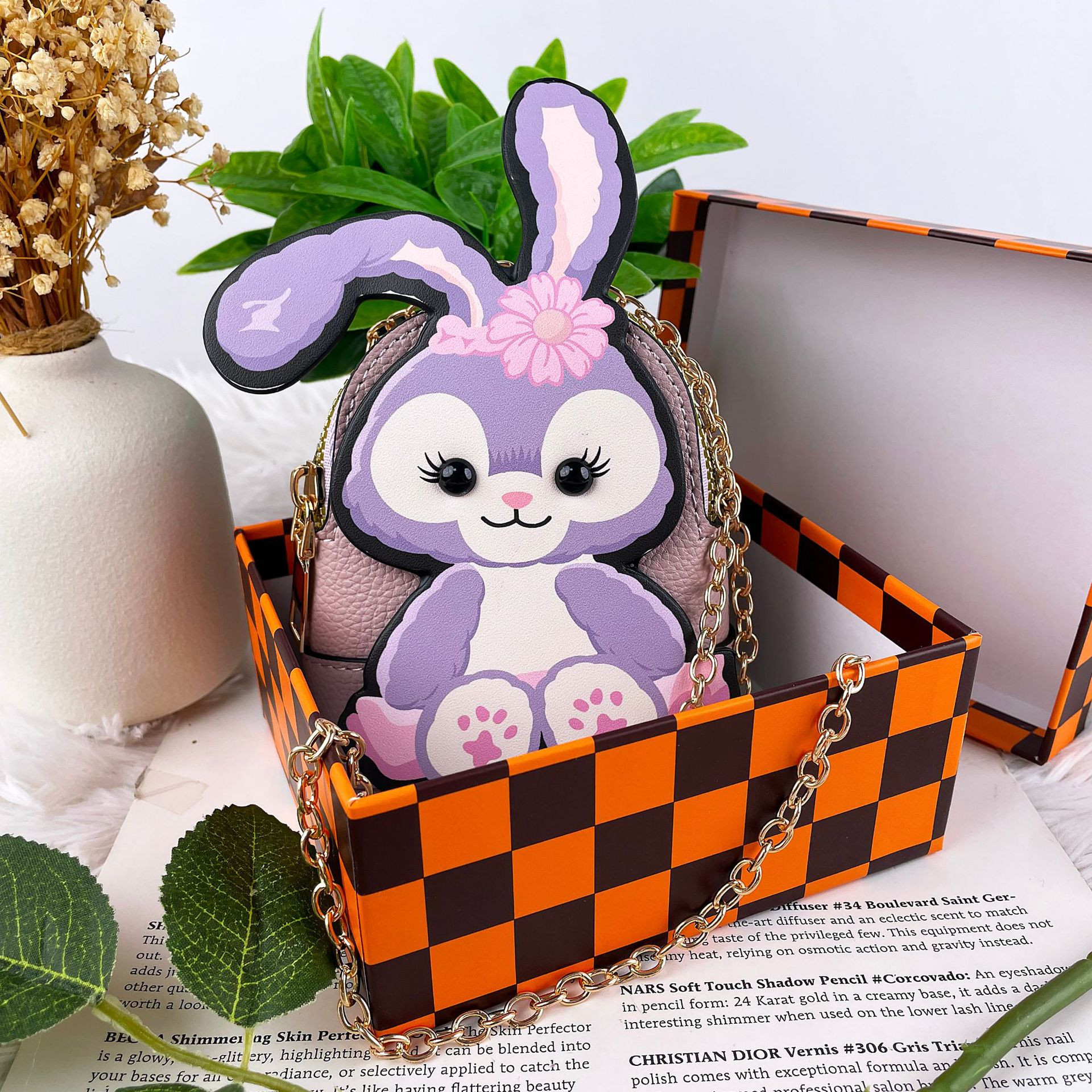 Túi Đeo Chéo Mini hình thỏ đáng yêu, thời trang