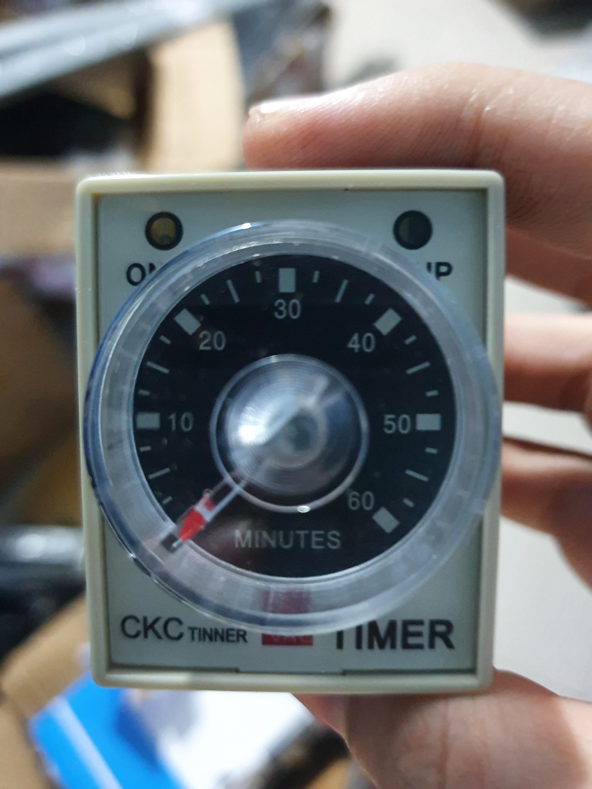 Timer cơ AH3-3 rơ le thời gian 8 chân tròn điện áp 220VAC kèm chân đế ...