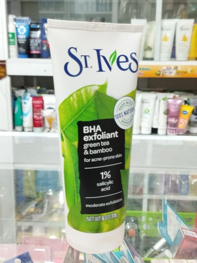 Sữa rửa mặt 3 TẨY TẾ BÀO CHẾT MẶT ST.LVES TRÀ XANH - HÀNG MỸ