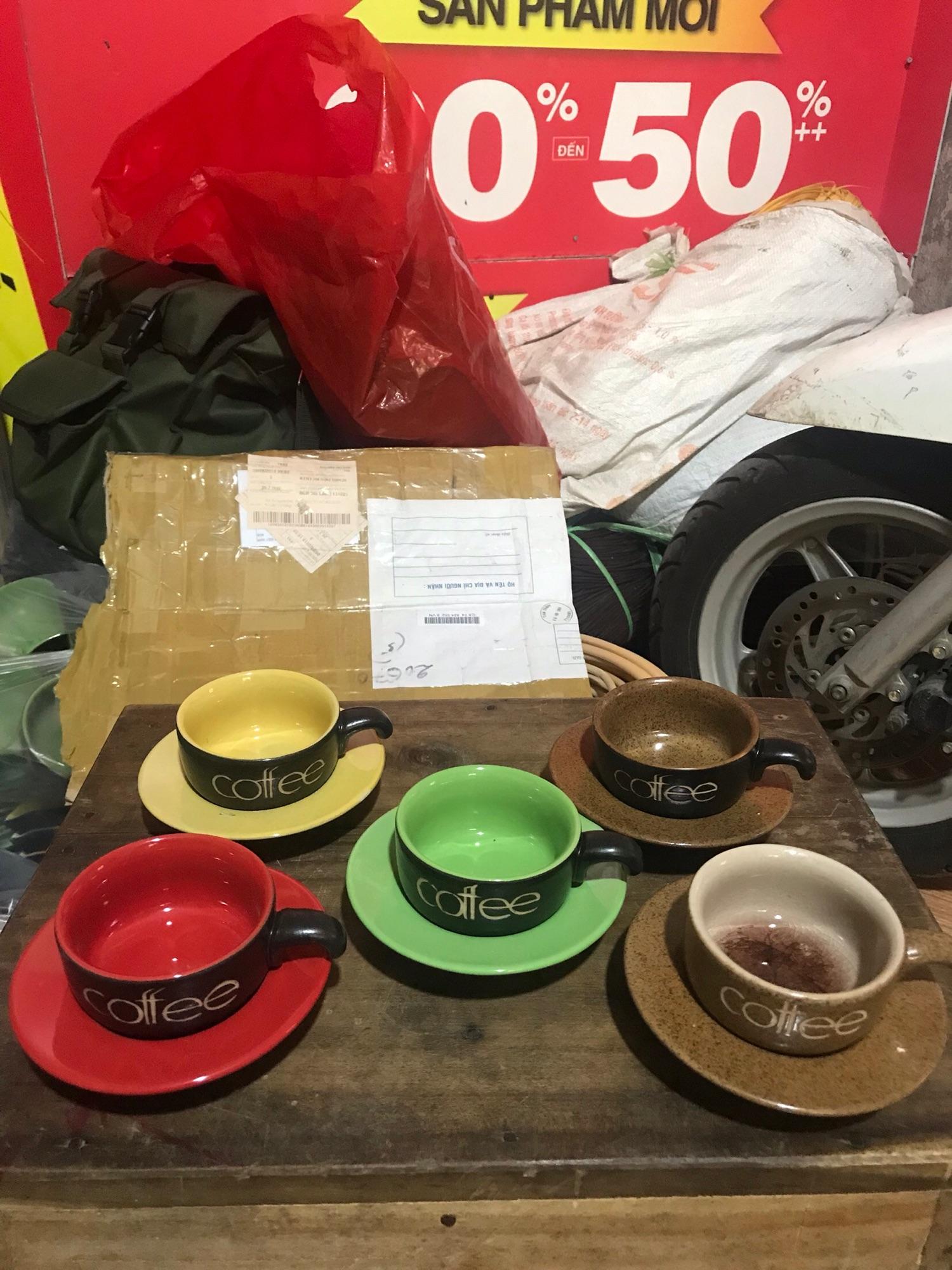 Combo 10 Cốc cafe 100ml gốm sứ Bát Tràng