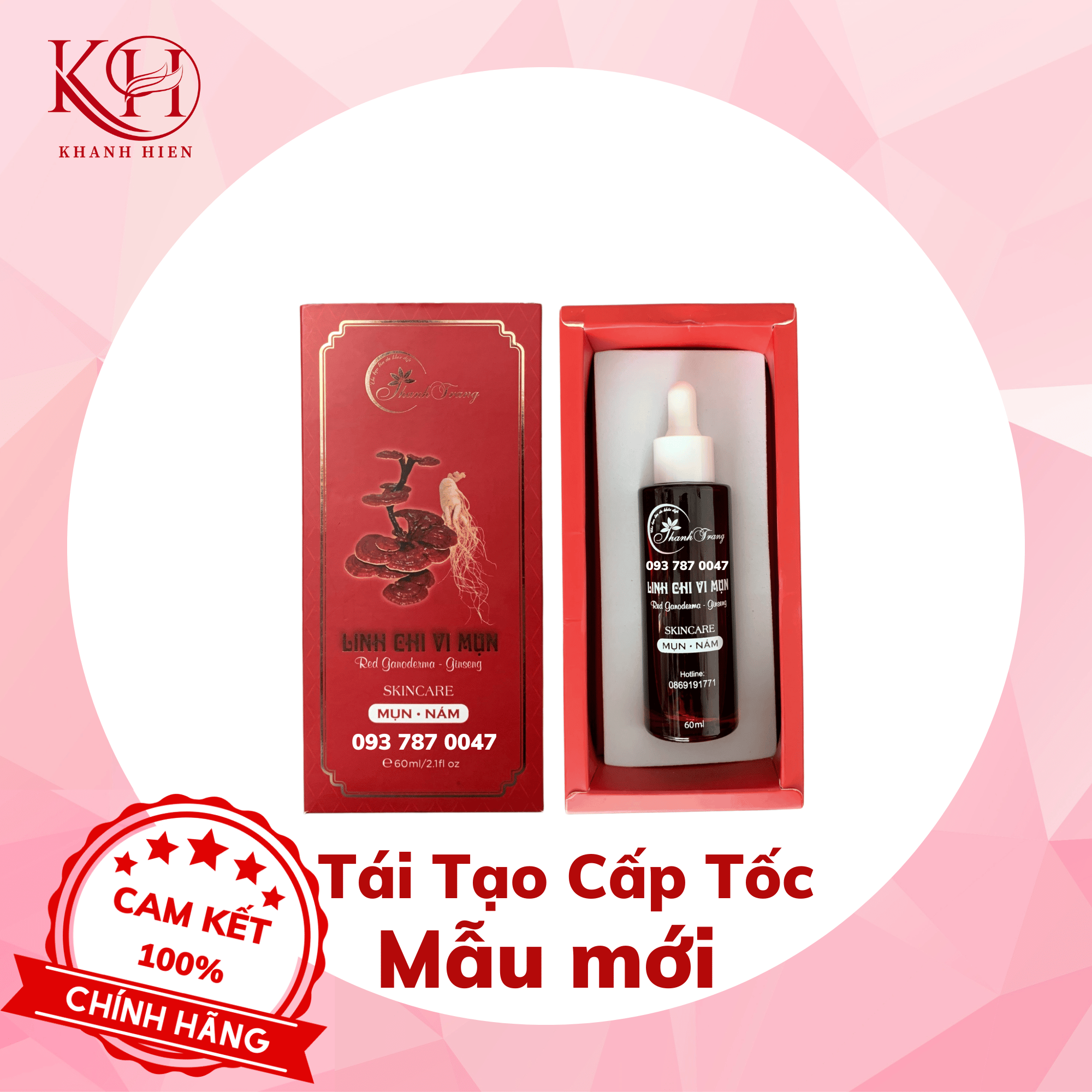 [HCM]Linh Chi Vi Mụn Tái Tạo Da Cấp Tốc Thanh Trang