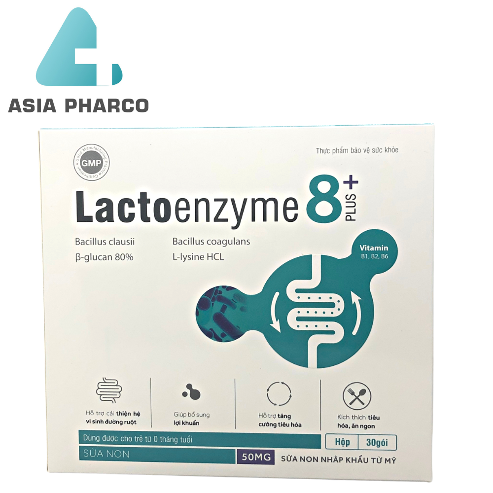 Lactoenzyme 8+ kích thích ăn ngon cho bé hộp 30 gói