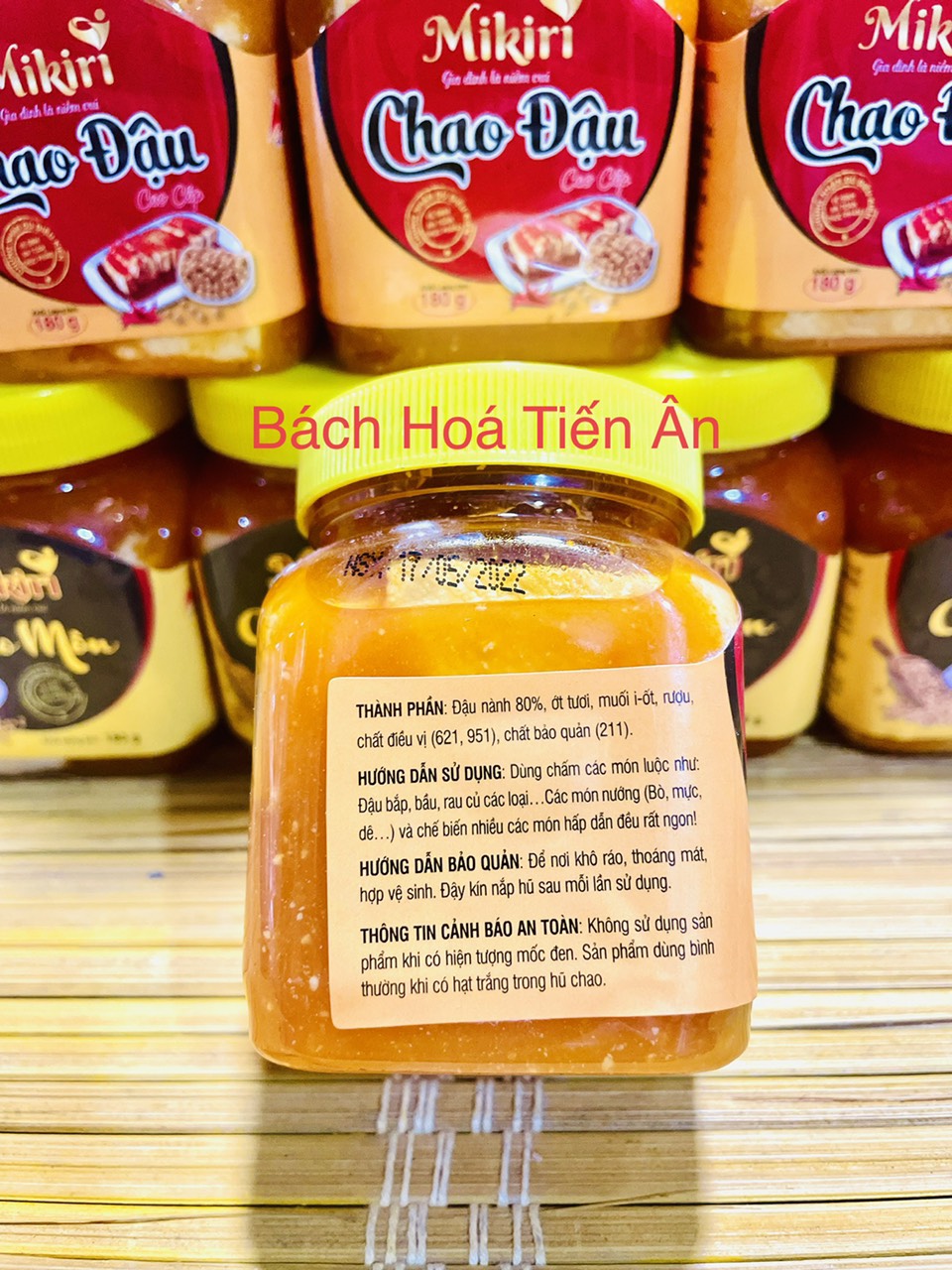 Hũ Chao Cao Cấp Mikiri 180g (THỰC PHẨM GIÀU DINH DƯỠNG)