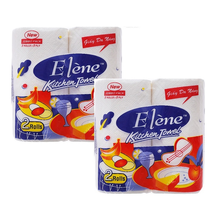 [Chính hãng] Khăn bếp Elène đa năng 2 cuộn ( 2 lớp ) [Ảnh thật]