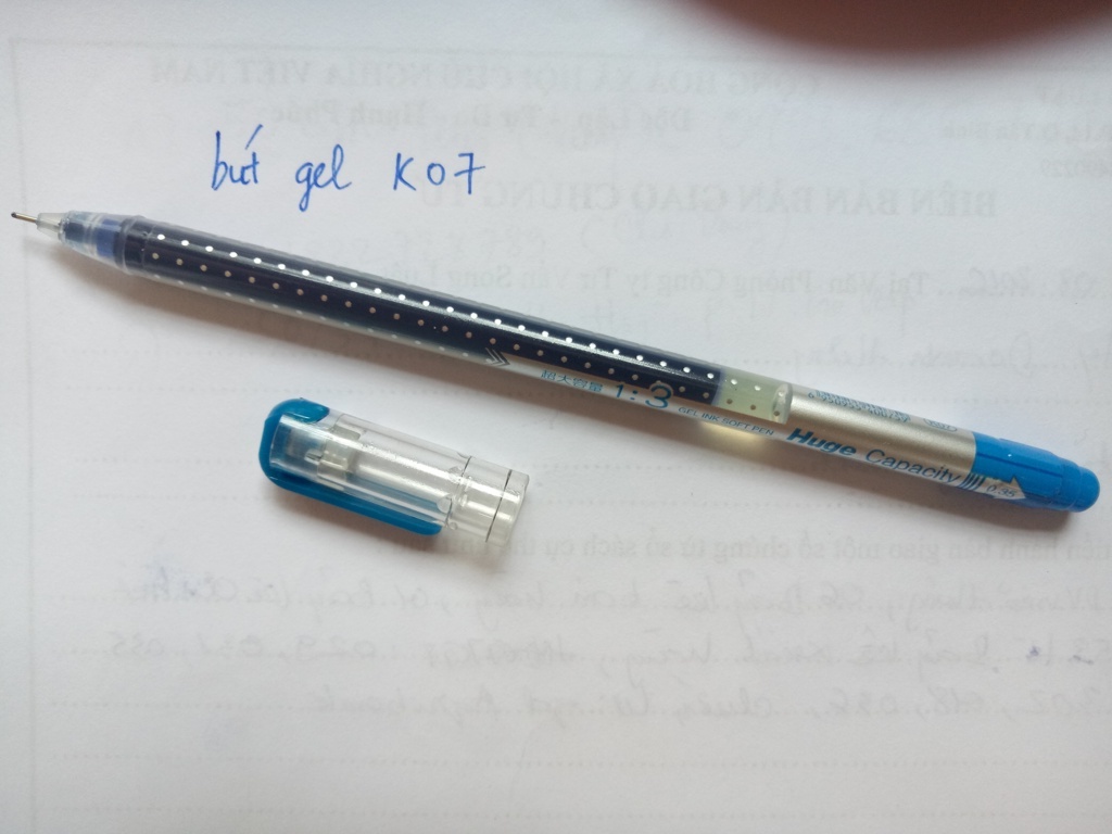 [HCM]Combo 5 cây bút gel K07 xanh