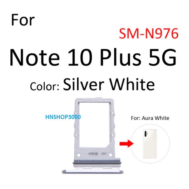 Khay sim Samsung  Note 10 Plus / Note 10+ 5G  2 sim zin chính hãng