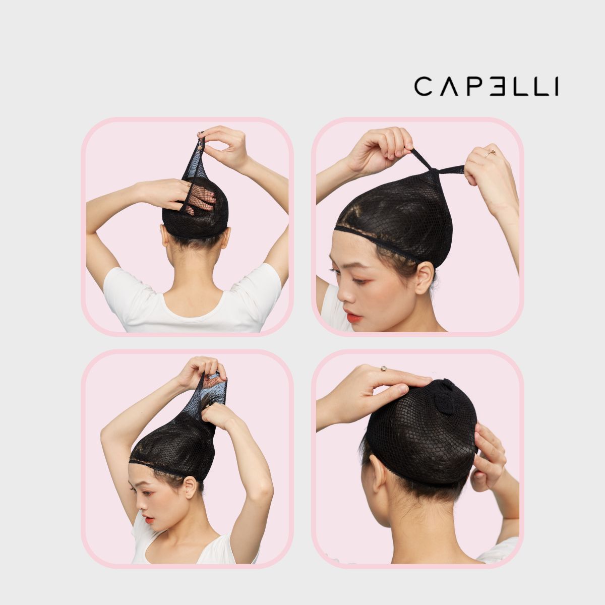 Lưới Trùm Tóc CAPELLI Hỗ Trợ Đội Tóc Giả