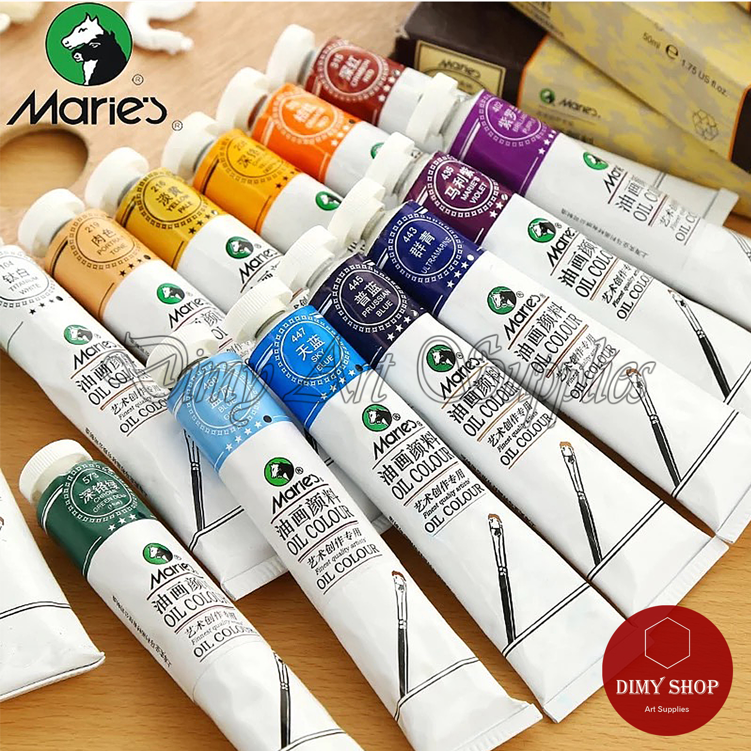 Màu vẽ sơn dầu MARIE's 50ml/tuýp