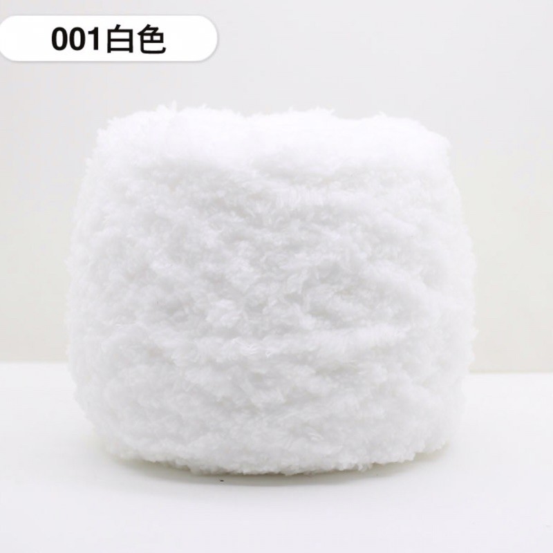 Len đan khăn, len bông xù đan khăn mũ, túi cuộn 50 gram