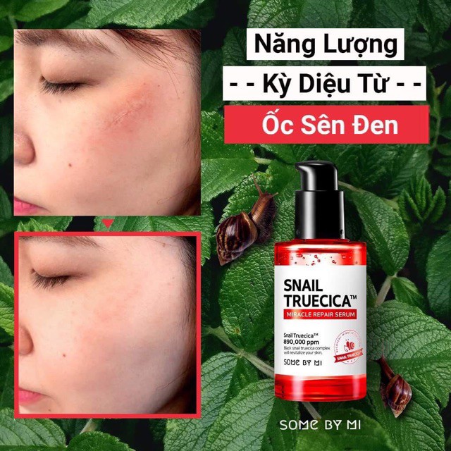 [Lấy mã giảm thêm 30%]Serum Snail Truecica Miracle Repair Some By Mi