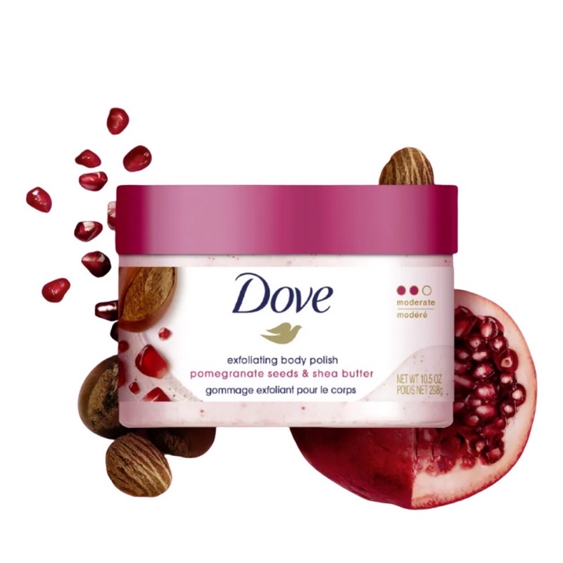 Tẩy Tế Bào Chết Toàn Thân DOVE Exfoliating Body Polish, Tẩy Da Chết Dưỡng Ẩm Chăm Sóc Da Body Bản Dove Đức Saikou