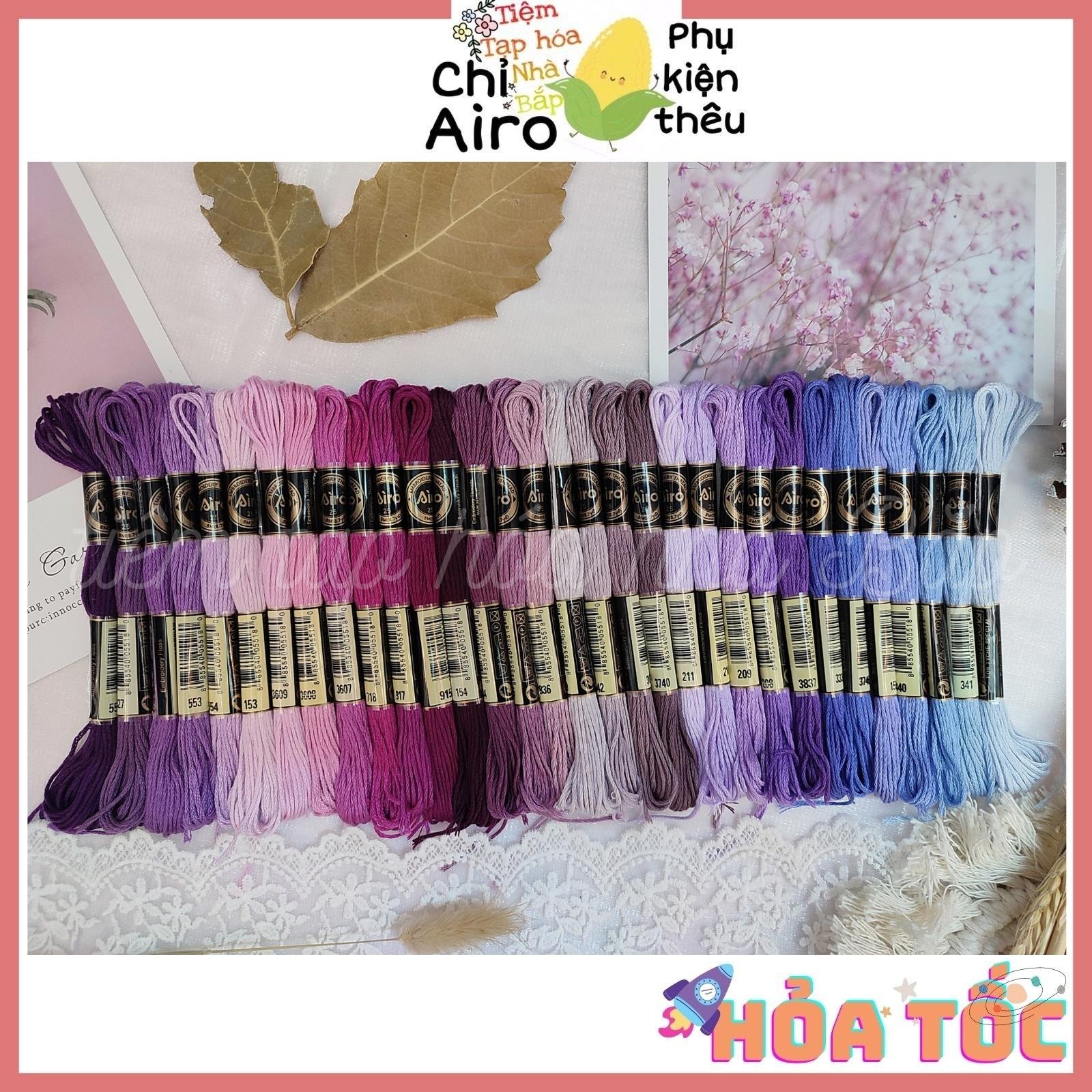 Set Chỉ Airo Tông Màu Tím