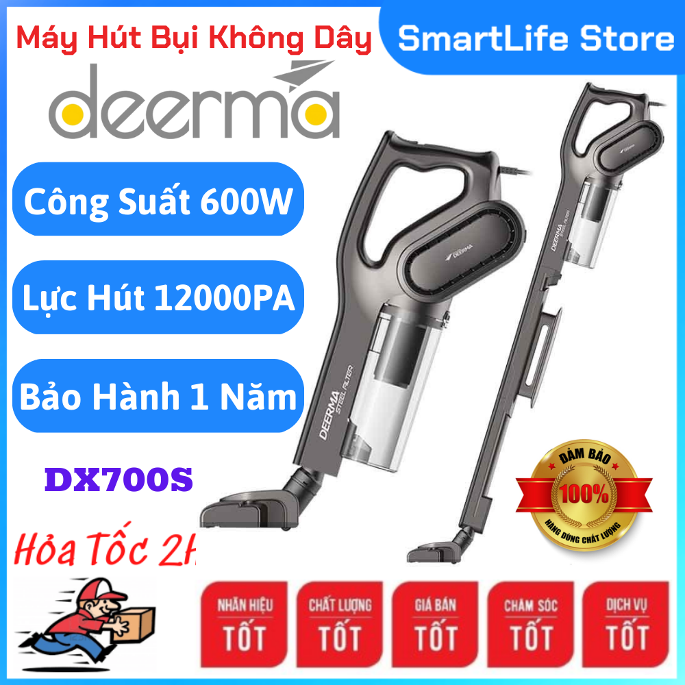Vacuum cleaner handheld multi-purpose deerma DX700S wireless vacuum cleaner with motor suction strong making clean all kinds of garbage