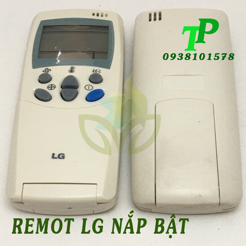 Điều Khiển, Remote Máy Lạnh Điều Hòa LG Nắp Bật (Tặng Kèm Pin)