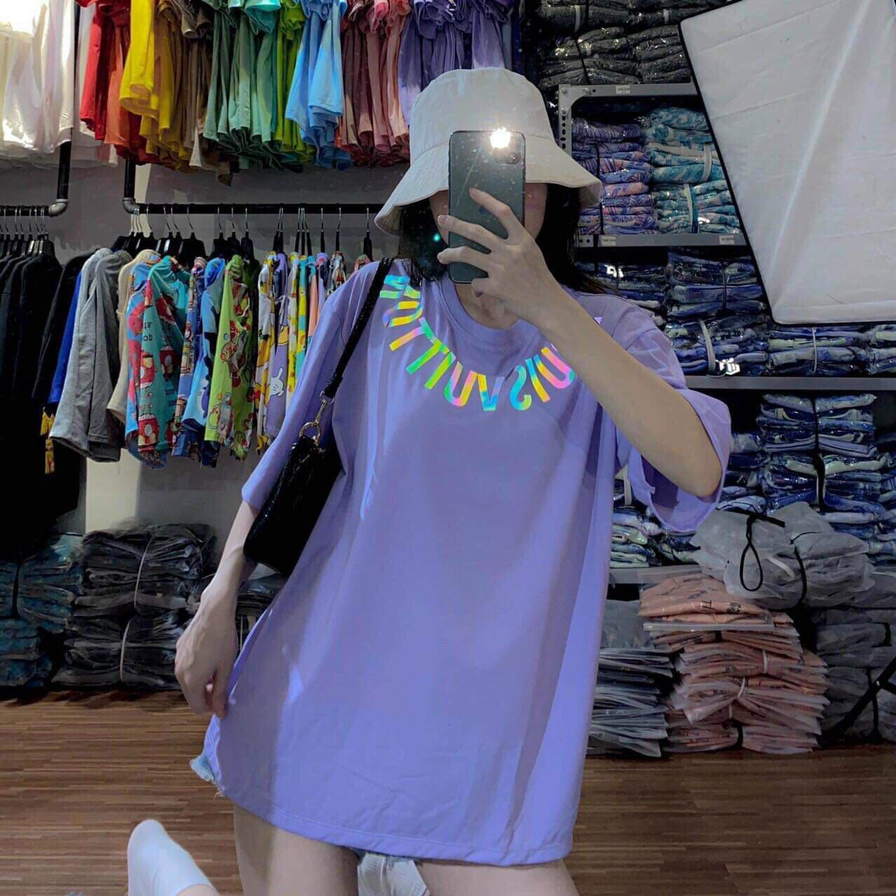 Áo thun phản quang 7 màu đẹp lung linh như hình mẫu mới tp21,