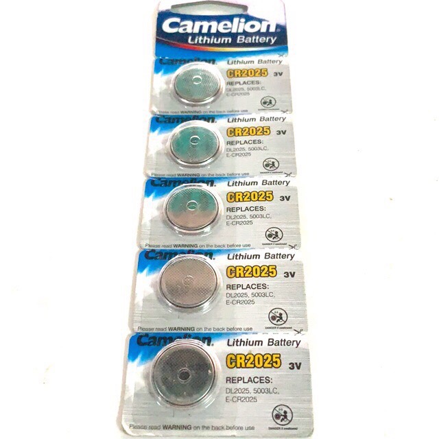 Vỉ 5 viên pin camelion cr2025 cr 2025