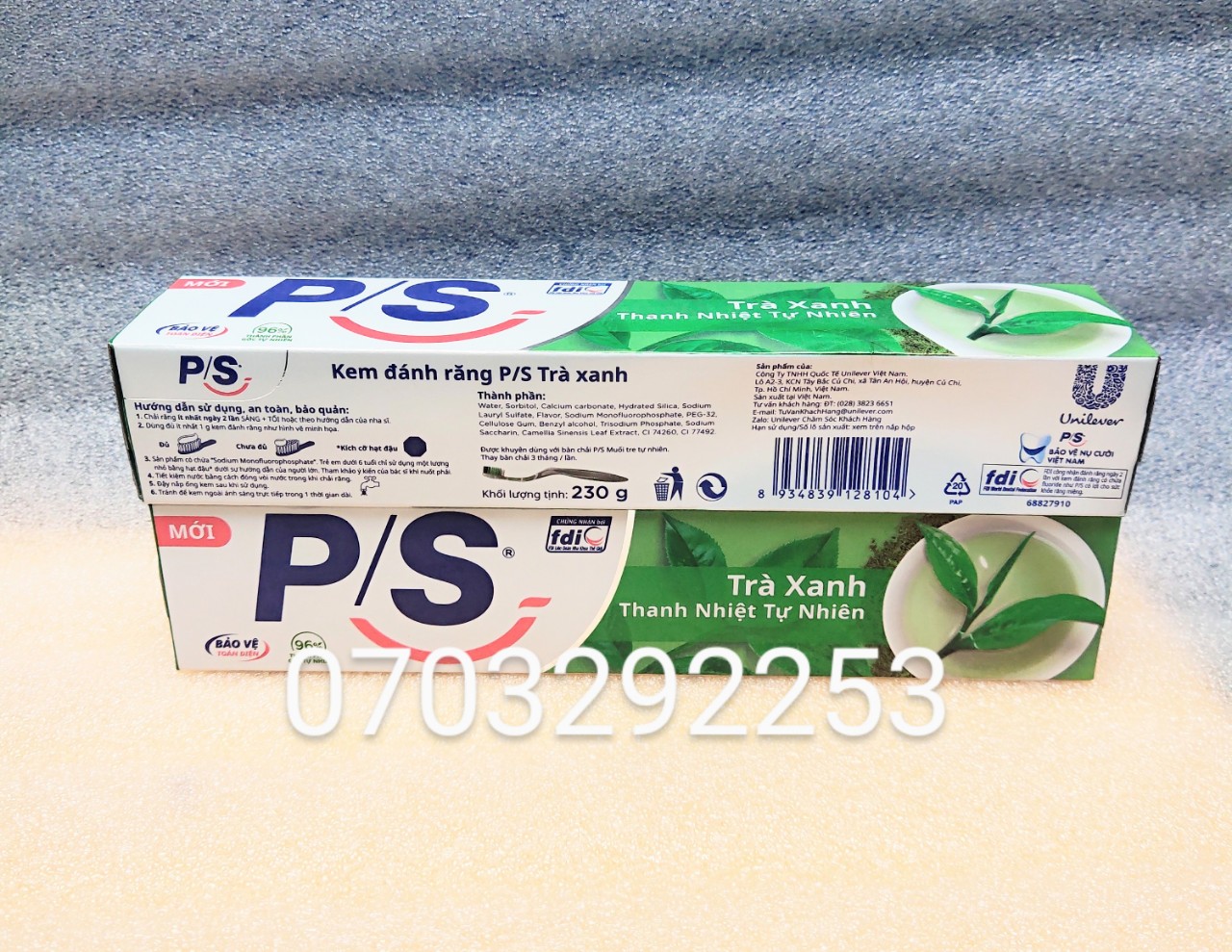 (HCM) Combo 2 cây kem đánh răng p/s trà xanh 230g/cây