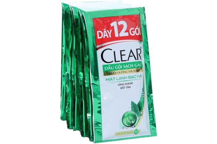 Dầu Gội Clear Bạc Hà Dây 12 Gói