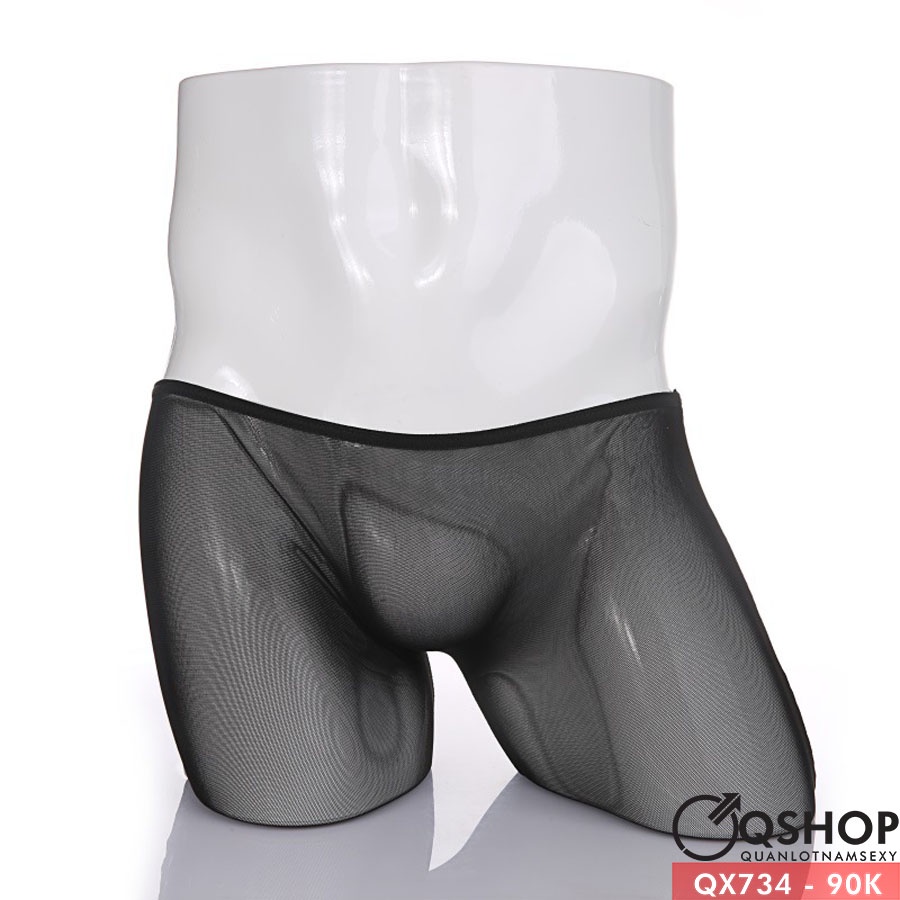 Quần Lót Boxer Nam Lưới Mịn Qx734