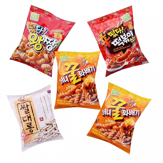 snack quẩy topoki hàn quốc( vị truyền thống , cay ngọt, quẩy nhẫn, quẩy soắn) 110g