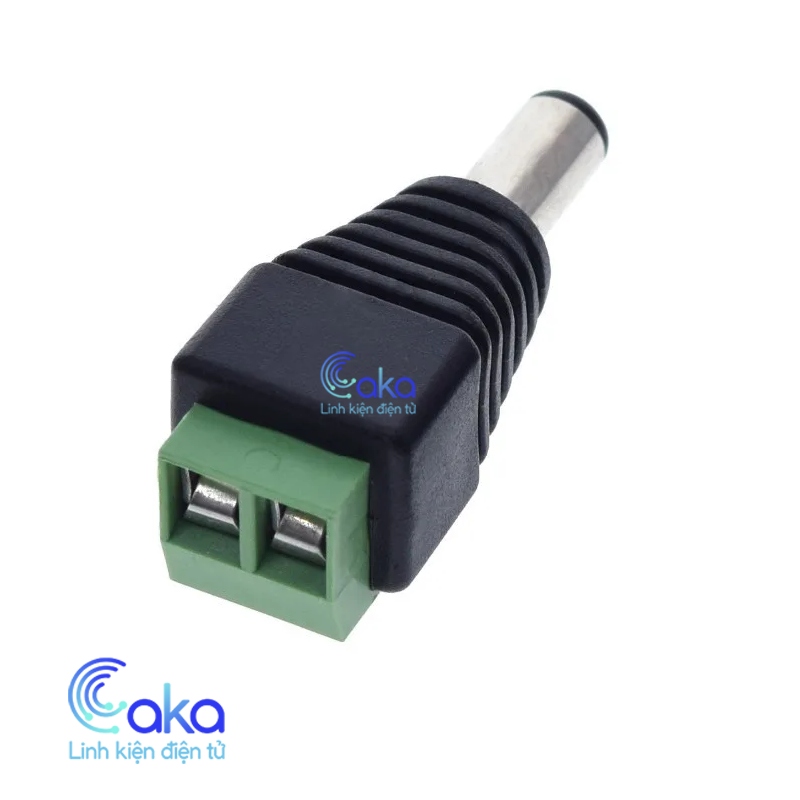 Jack DC Nối Nguồn Đực Cái 5.5x2.1mm - Jack Nối Nguồn Camera Có Ốc Vặn Domino
