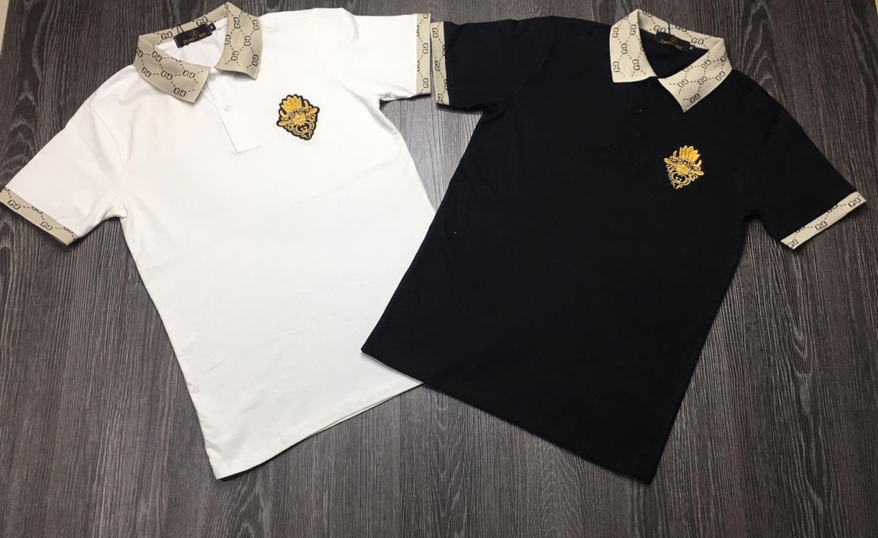 Ảnh thật áo thun nam logo cao cấp áo polo phối DIOOO chuẩn đẹp vải dày đẹp chất lượng tốt hàng như hình