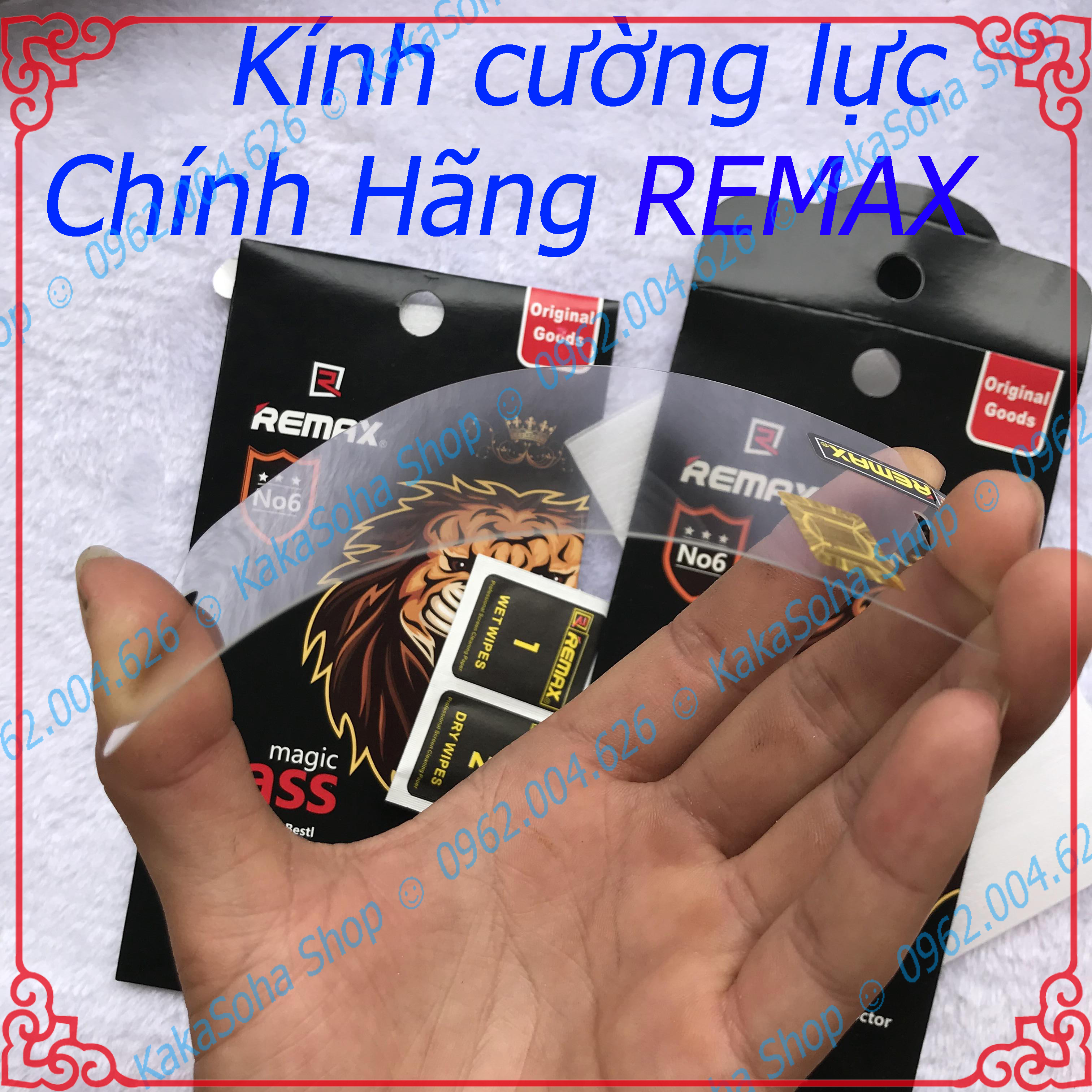 Kính cường lực remax iphone 6/7/8/x/xs/xsmax