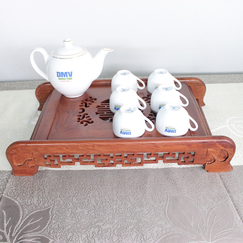 Khay trà Cuốn thư gỗ Hương Đá