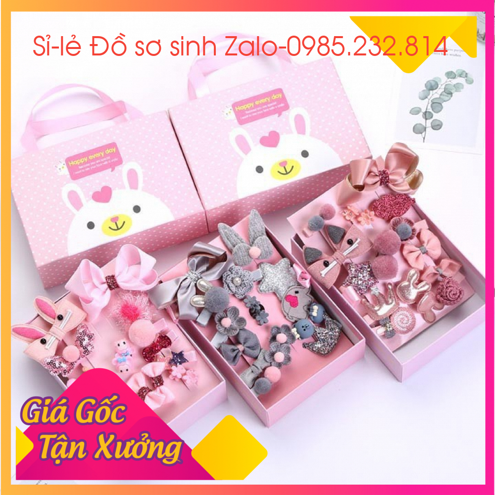 SET KẸP TÓC 18 CHI TIẾT CHO BÉ