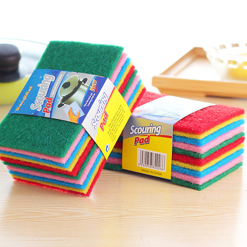 COMBO 10 MIẾNG RỬA CHÉN BỌT BIỂN NHIỀU MÀU (15X10CM)
