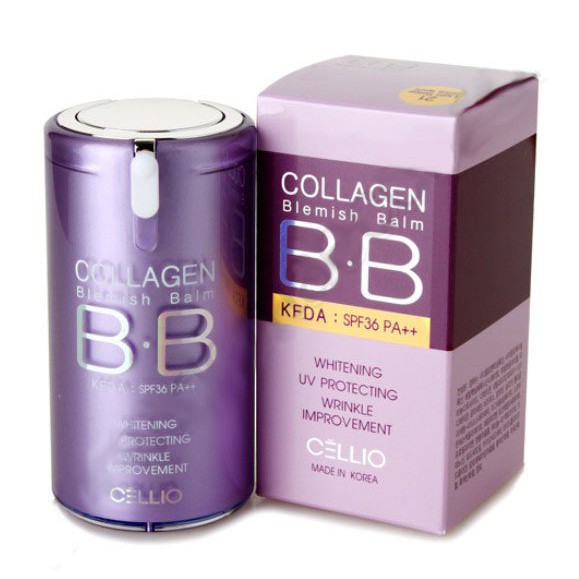 Kem nền bb cream collagen cellio