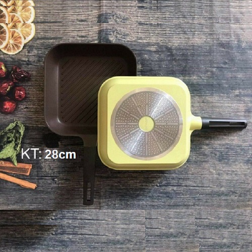 Chảo nướng vuông lock&lock - chảo nướng vuông lock&lock