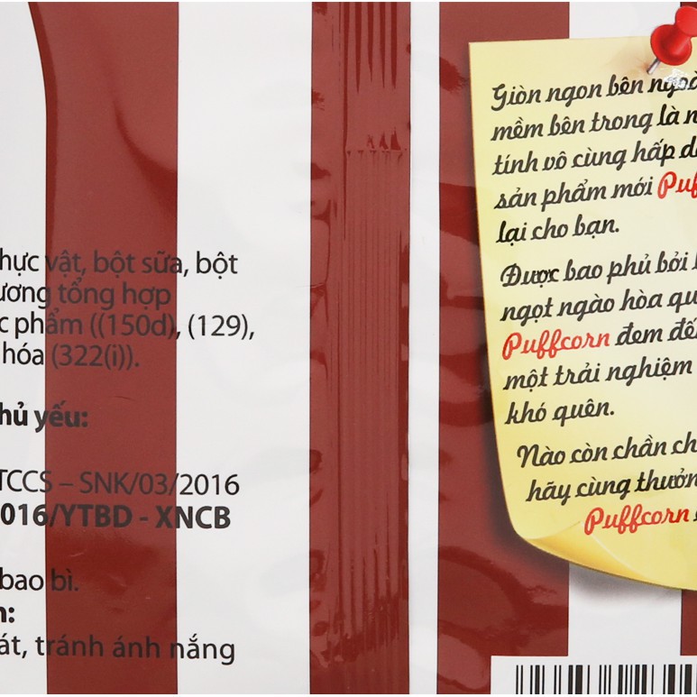Bánh Snack Vị Socola Puff Corn 45g
