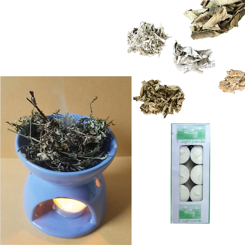 Bếp đốt thảo mộc tráng men đục lỗ hàng đẹp BTM01