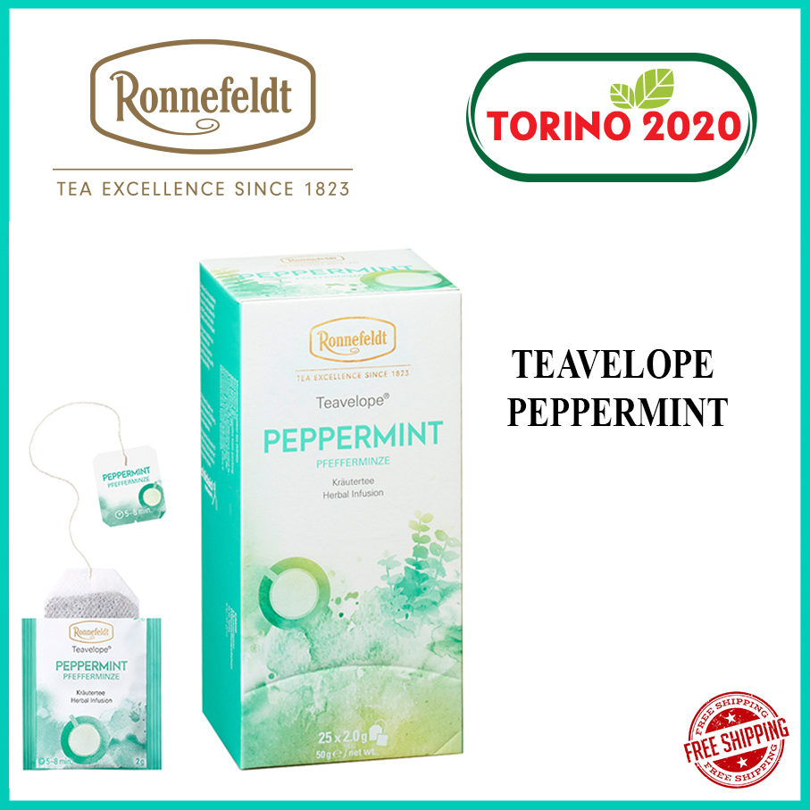 [HCM][HÀNG CHÍNH HÃNG] Trà Túi Lọc Trà Ronnefeldt tea - Teavelope Peppermint 1 hộp / 25 Sachets