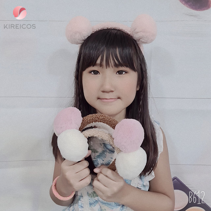 [HCM]Cài Tóc Pom Pom Lông Xù Siêu Cute - kireicos