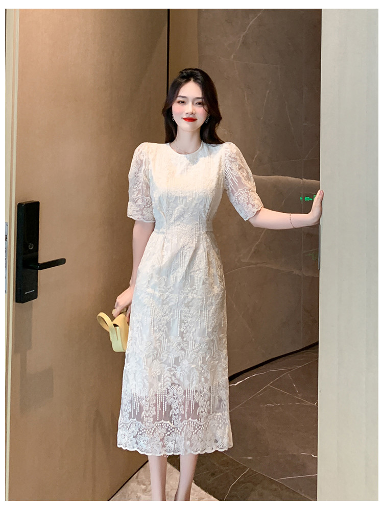 Đầm ren thêu hoa dáng dài - rosa r60 full size m l xl xxl