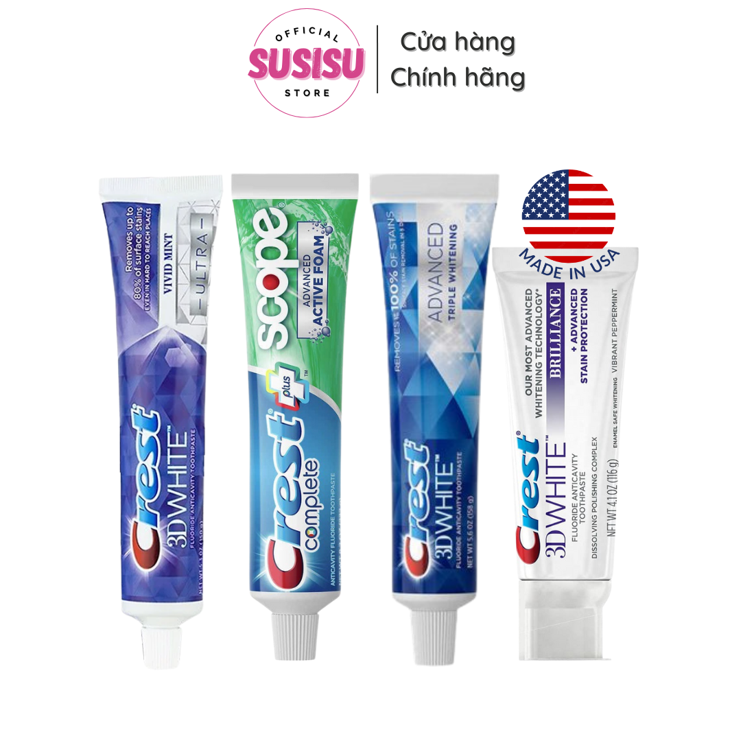 CREST 3D White Fluoride Anticavity Toothpaste /utral /3D Advanced /CREST Complete (USA) / Toothpaste CREST 3D