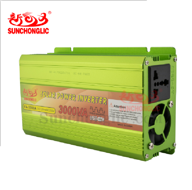 Bộ đổi điện 3000W 12V Sang 220V - Sunchonglic - FA-3000A.