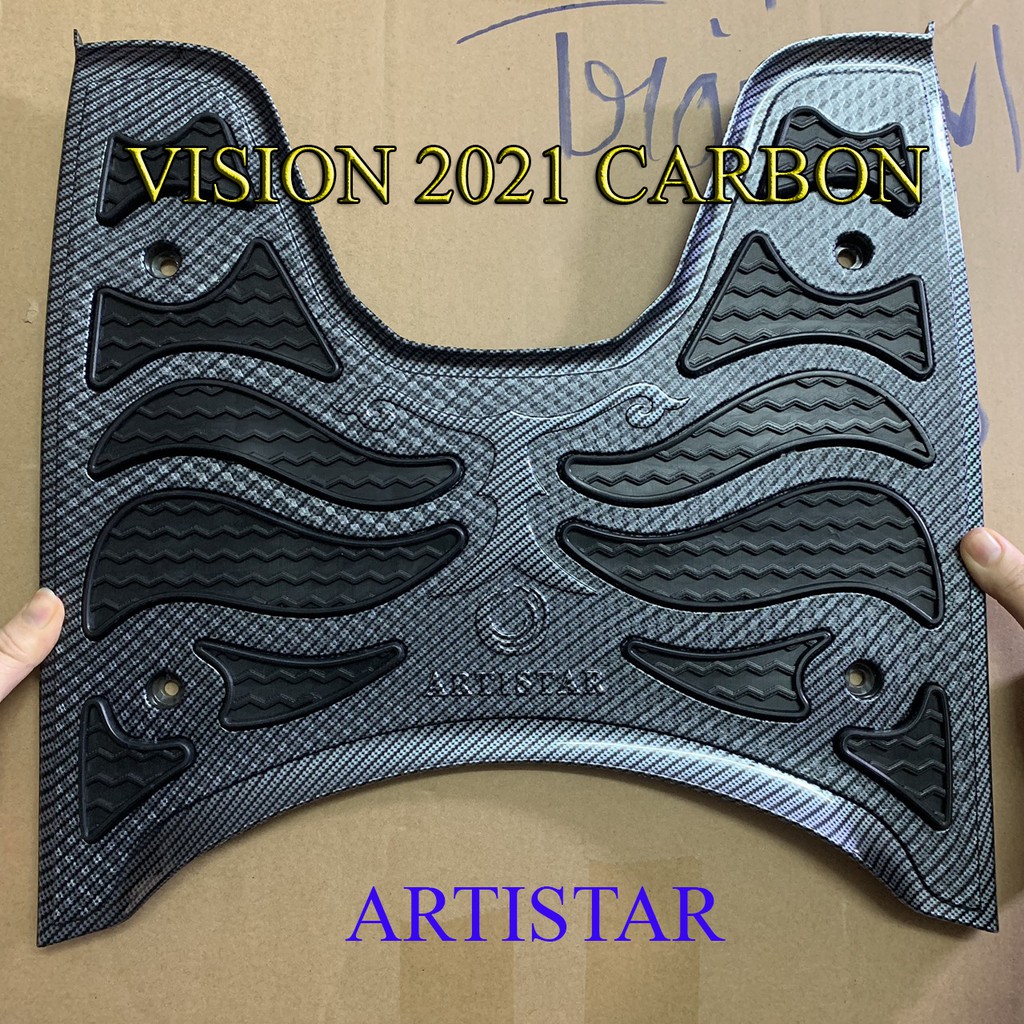 thảm lót sàn để chân vision 2021 carbon artistar