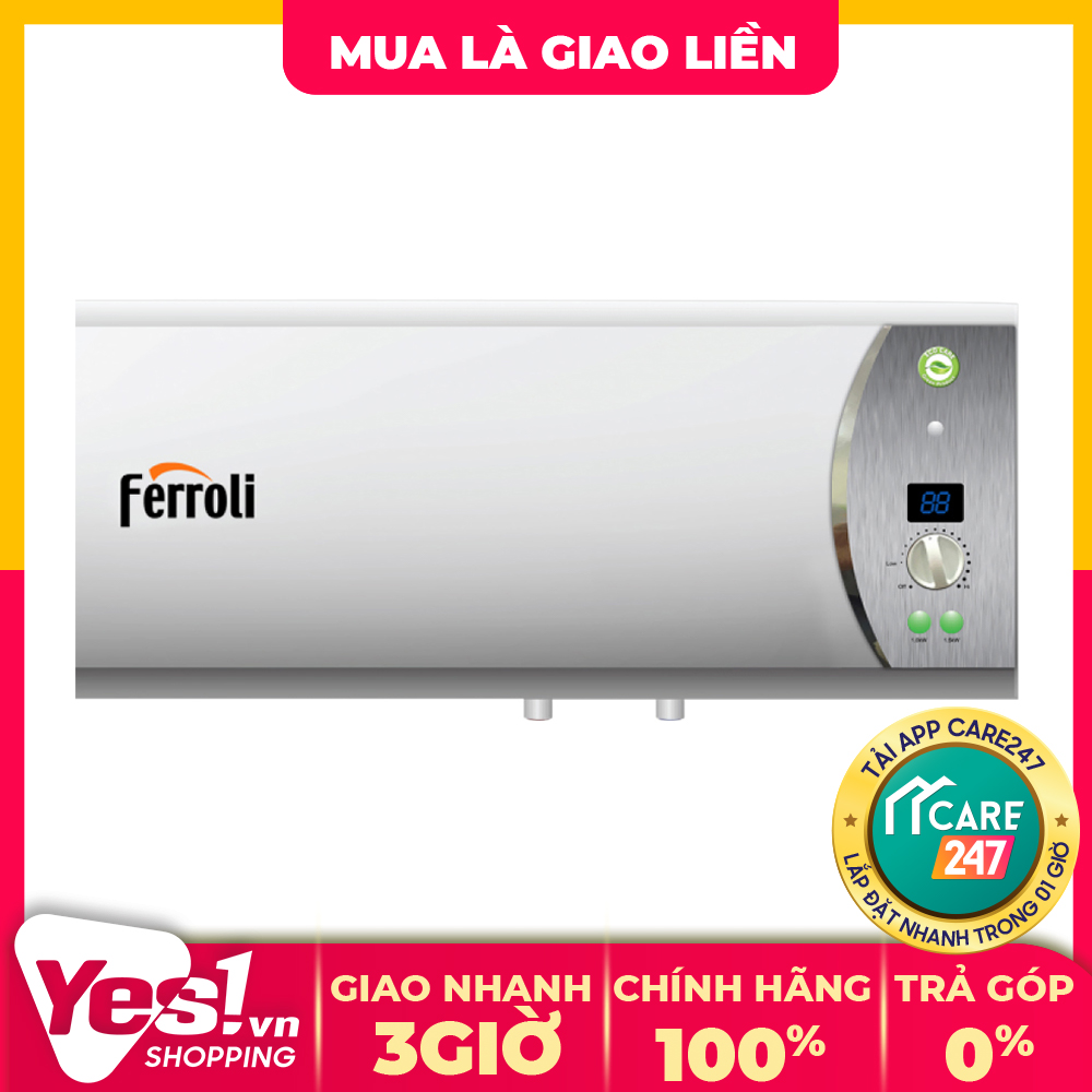 Verdi 20l se - máy nước nóng ferroli 20 lít verdi-se 20 - bảo hành chính hãng - voucher 10% lên đến 800k