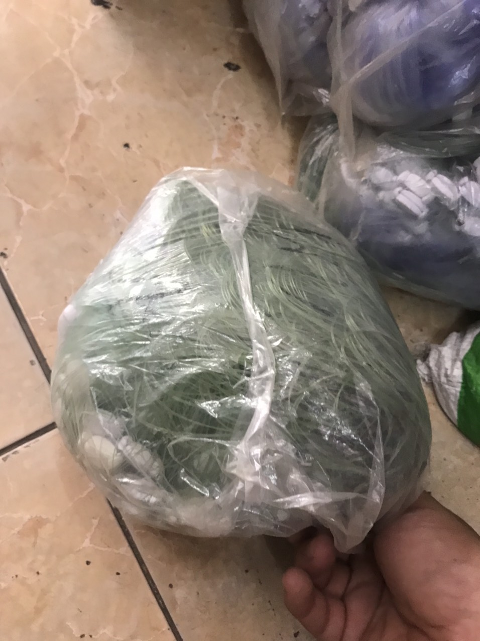 Tay lưới thái thả cá 3 màng mắt lưới 7 phân chiều cao 1m2