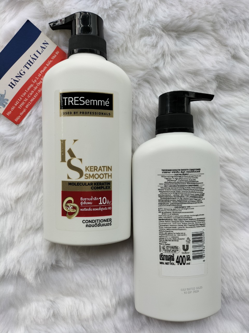 Dầu xả Tresemme Thái Lan 370ml- Màu đỏ Keratin Smooth
