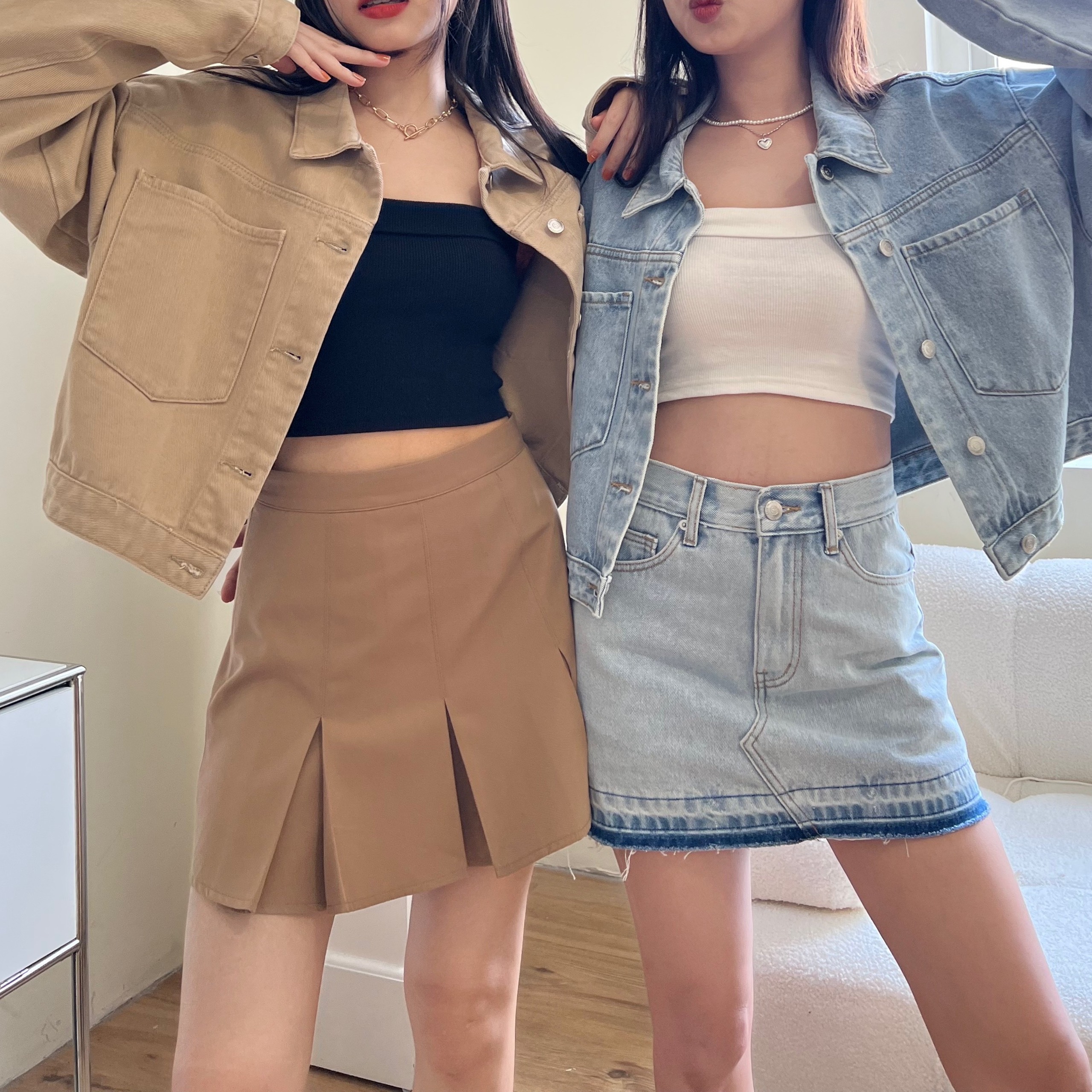 Áo khoác tay dài croptop CROPPED JACKET
