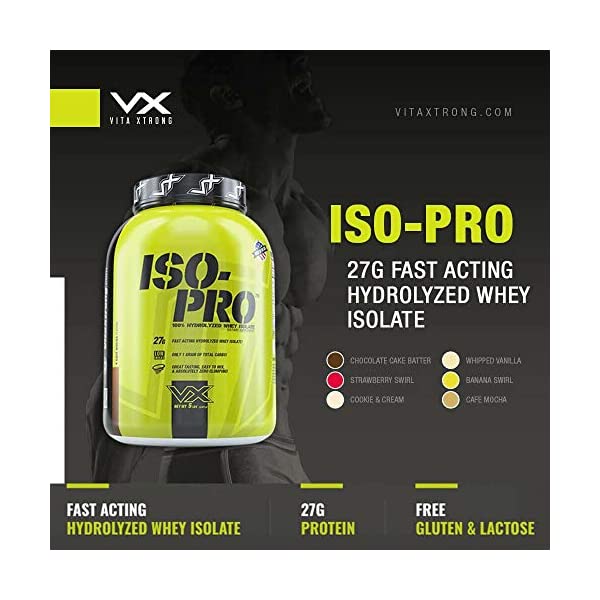 Iso Pro - Whey hydrolyzed isolate VitaXtrong Sữa tăng cơ 5lbs (2.4kg)